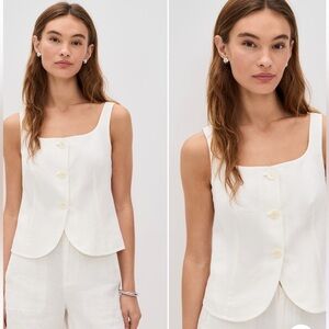 Alex Mill Luna Vest In Linen